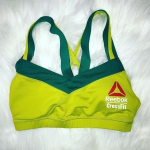 Reebok Crossfit Athletic Bra Green Small